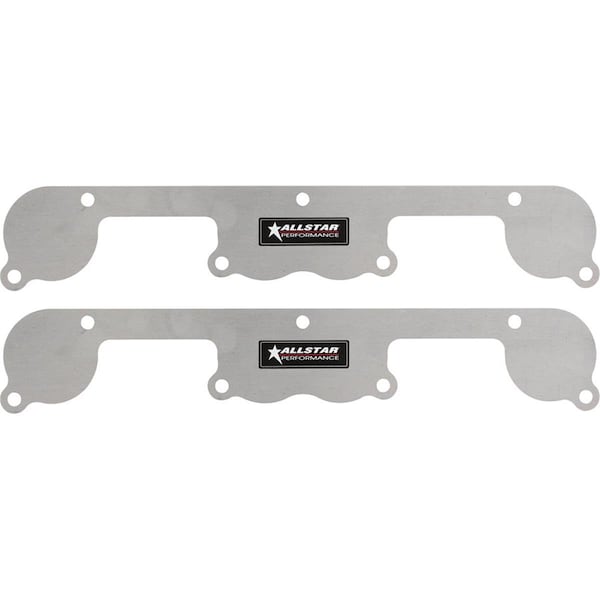 Powerhouse Spread Port Aluminum Exhaust Block Off Plates for Small Block Chevrolet PO3632053 - main